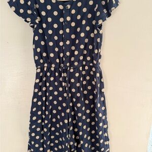 Tucker + Tate Navy and White Polka Dot jumper